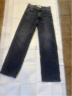 MotheSuperior The Rambler Zip Flood Jeans Size 26 Black